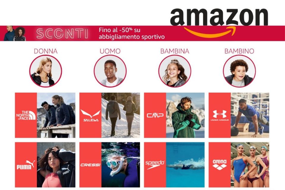 Approfittiamo degli Sconti stagionali sull'abbigliamento sportivo su Amazon