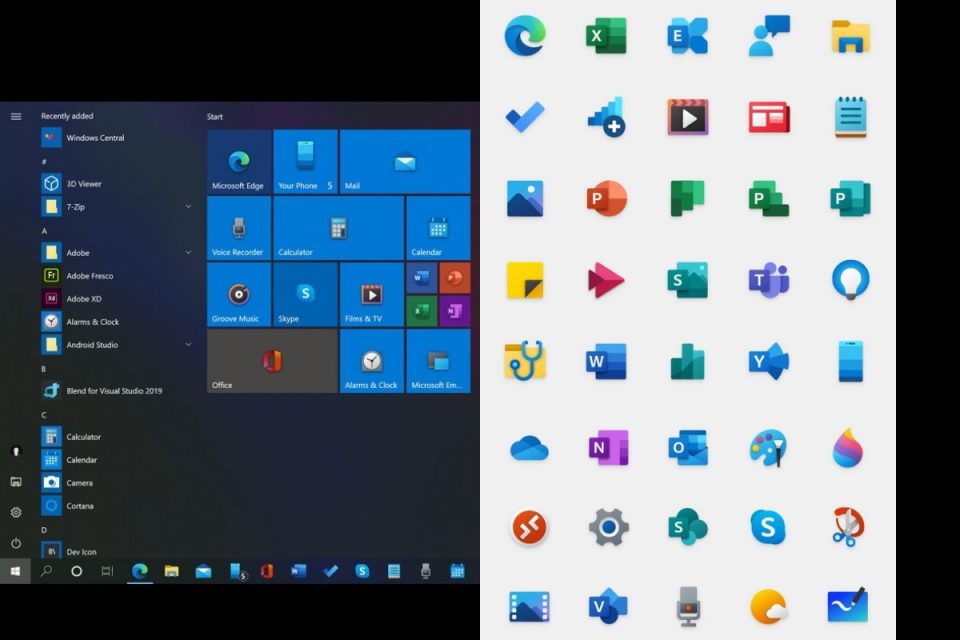 Microsoft inizia a distribuire le icone delle app rinnovate in Windows Insiders