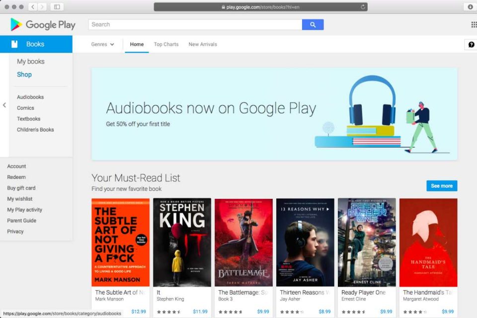 audiolibro sconto google libri