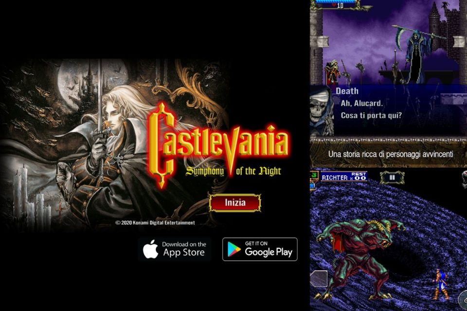 Arriva a sorpresa la versione mobile di Castlevania per iOS e Android
