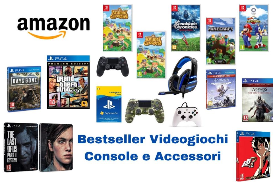 I 50 Bestseller della settimana su Amazon tra Videogiochi, Console e Accessori