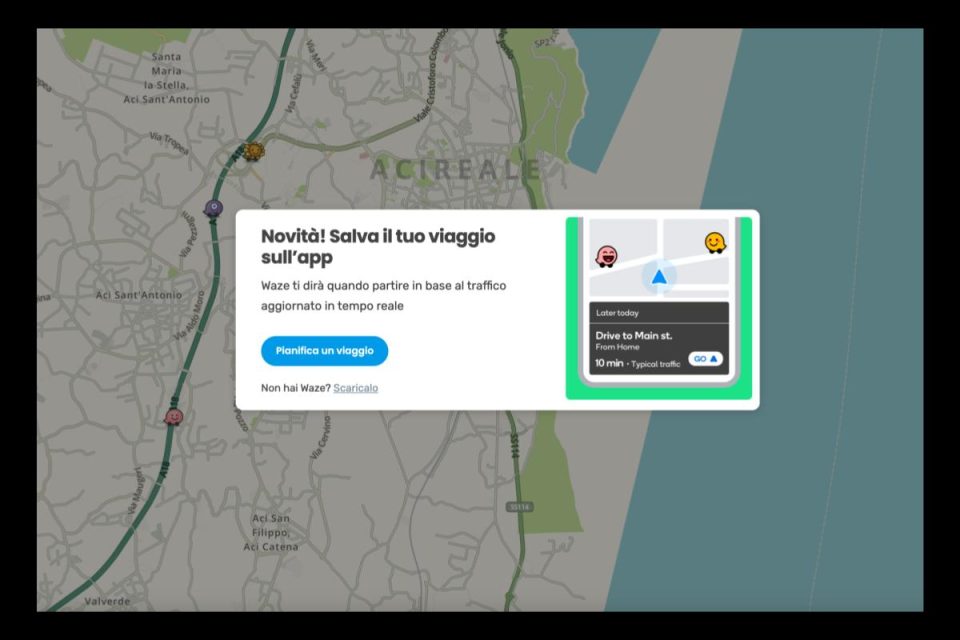 Salva nell’app: Waze annuncia la funzione per salvare gli itinerari della Live Map del sito web direttamente sull’app