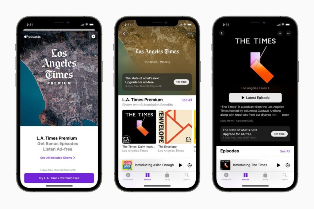 Apple Podcasts Subscriptions e i canali sono ora disponibili in tutto il mondo