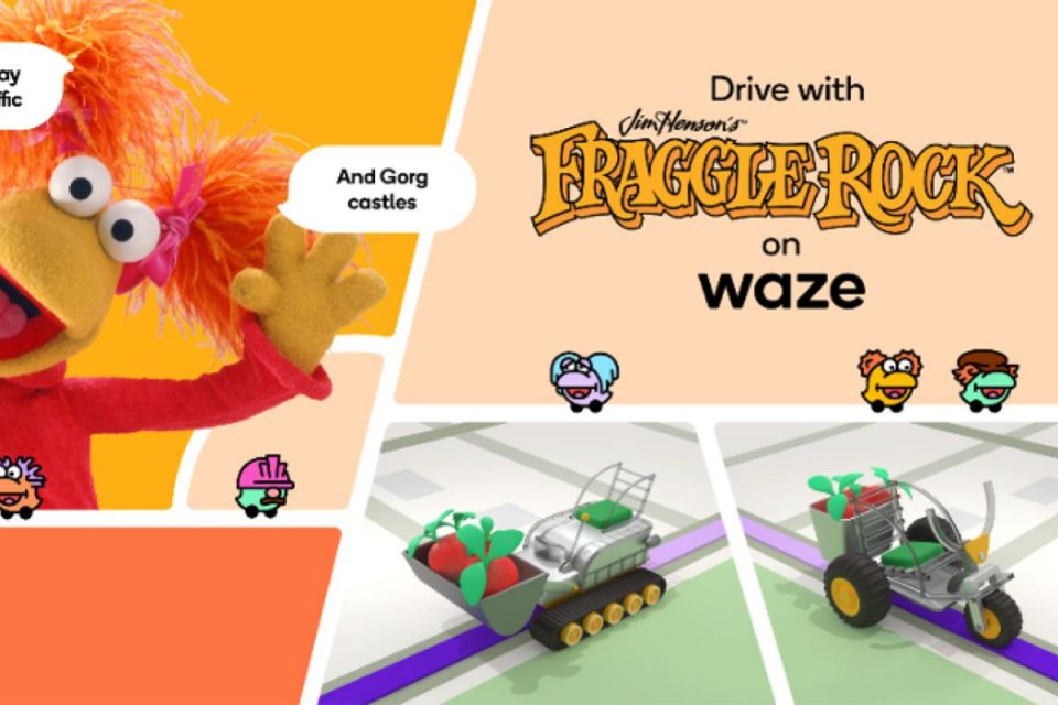 Waze: allontanate le preoccupazioni e divertitevi in viaggio con Fraggle Rock