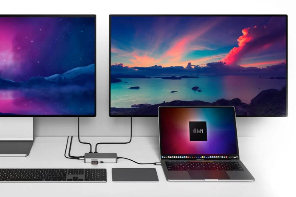 I nuovi dongle di Hyper "Dual 4K HDMI" per l'utilizzo di più display con i Mac M1