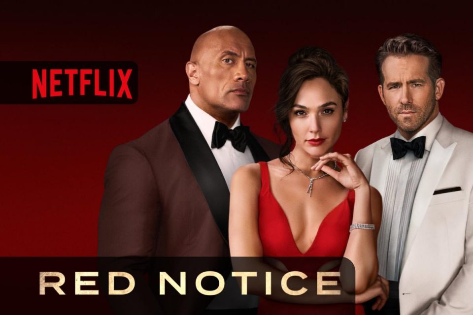 Red Notice Netflix uno spassoso film d'avventura e d'azione