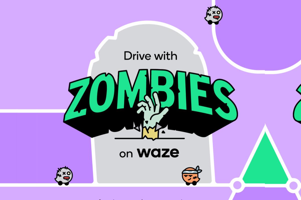 Zumbis pousam no aplicativo Waze, uma nova experiência de direção dedicada ao Halloween