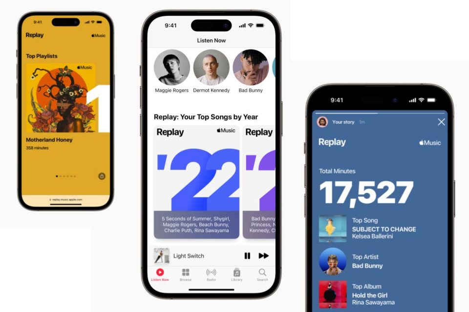 Apple Music lancia Replay una nuova esperienza e svela le classifiche 2022