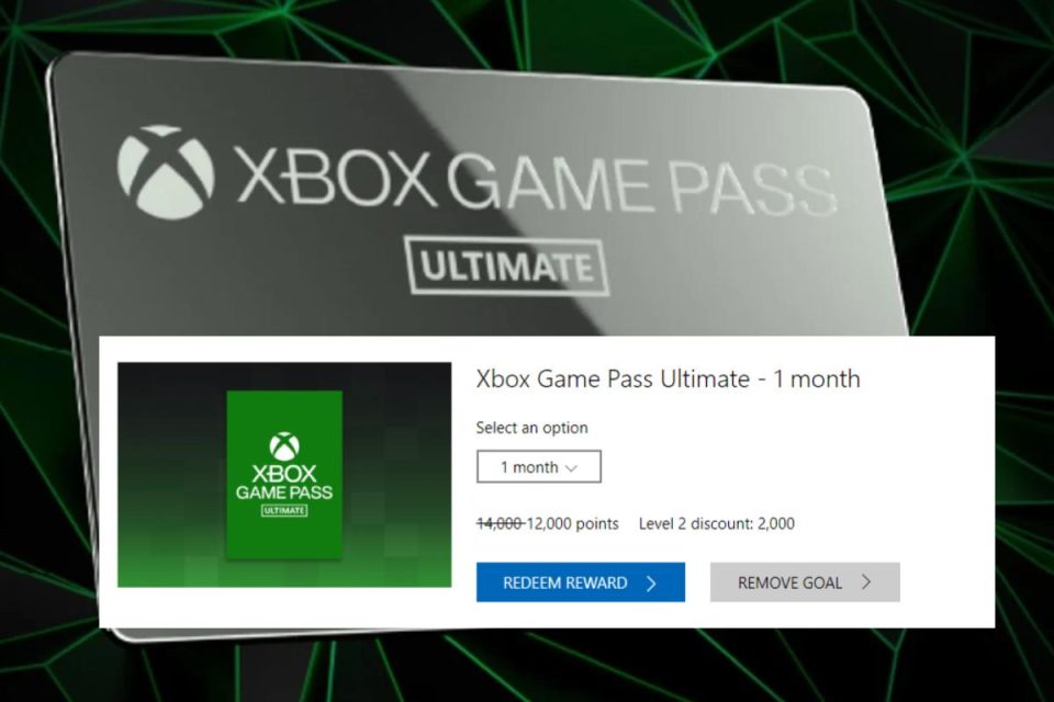 xbox game pass ultimate microsoft rewards