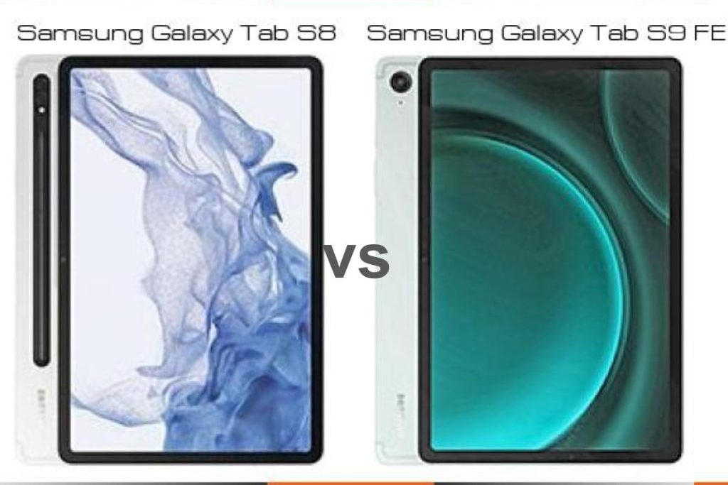 samsung galaxy tab s9 fe vs samsung galaxy tab s8