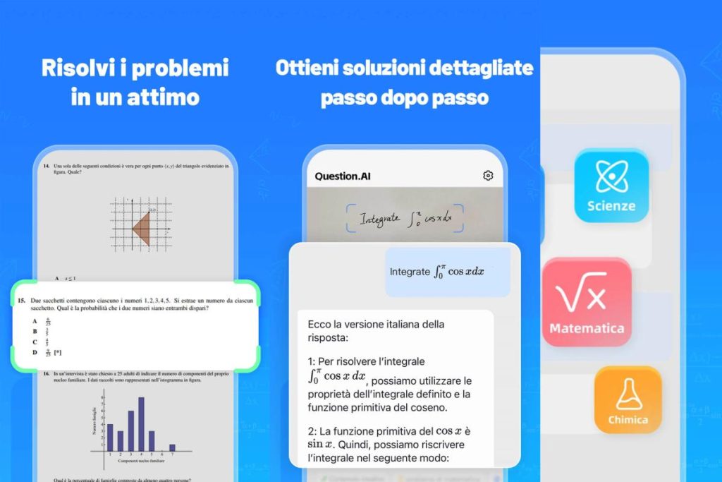 Question.AI: Matematica la suluzione perfetta per problemi di matematica e domande di studio