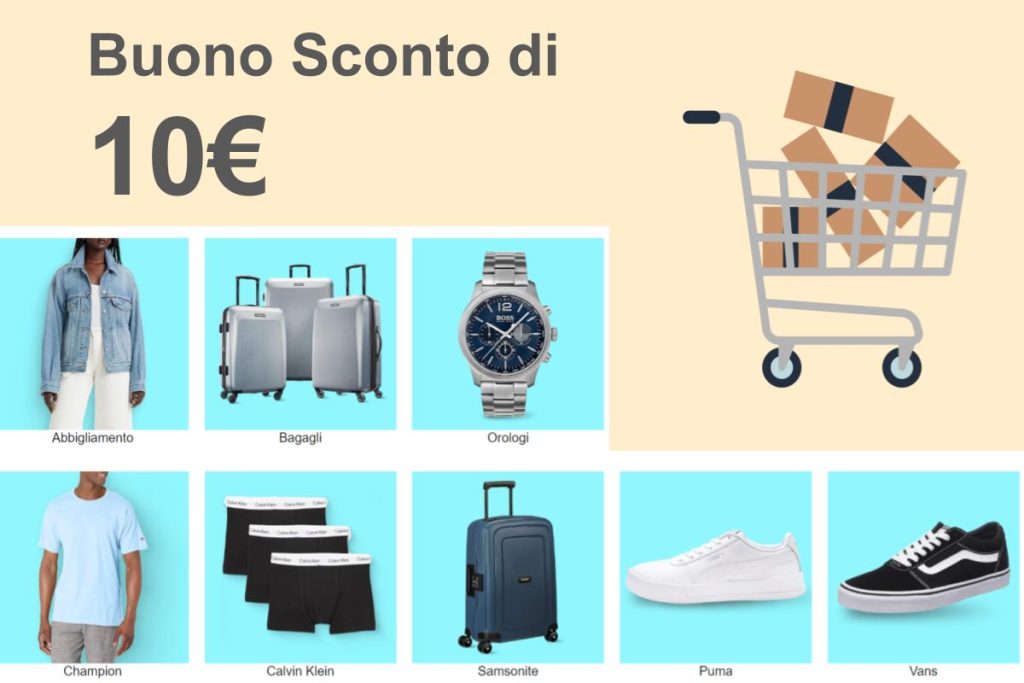 amazon buono sconto 10 euro moda